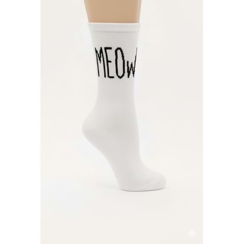MEOW Dizaltı Kız Çocuk Çorap