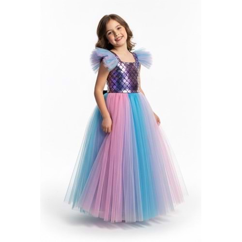 Mermaid Kız Çocuk Parti Elbisesi