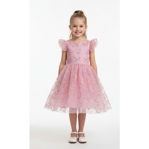 Dantel Kız Çocuk Parti Elbise