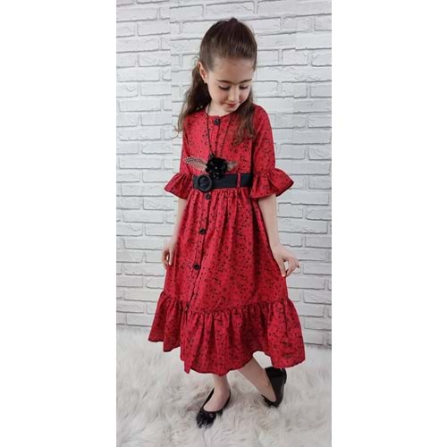 Tesettür Kız Çocuk Elbise SB299