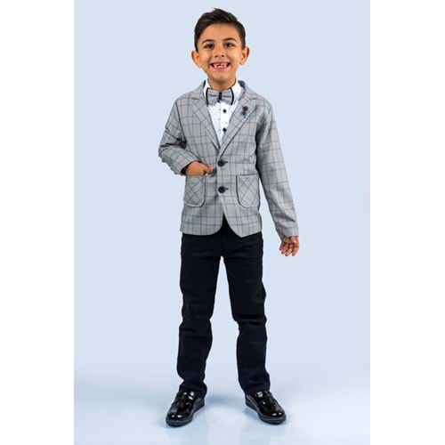 Erkek Çocuk Çizgi Deseni Spor Takım Elbise SB477