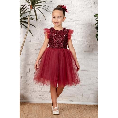 Tütü Etekli Kız Çocuk Elbise