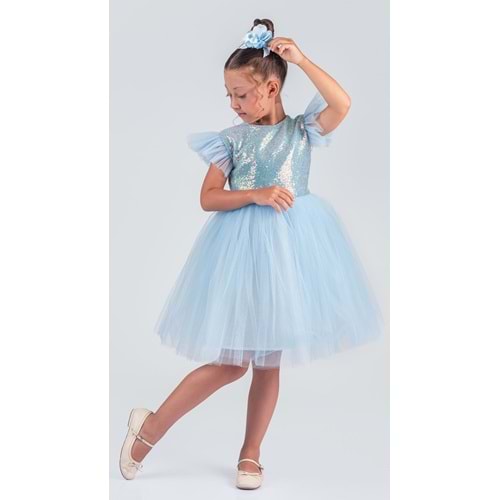 Tütü Etekli Kız Çocuk Elbise