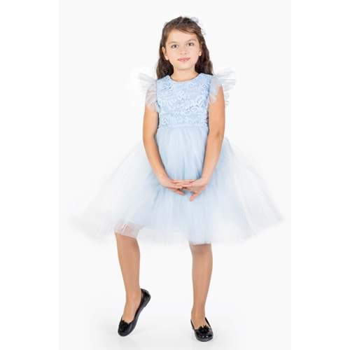 Kız Çocuk Rz Dantel Elbise SB546