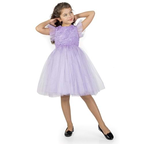 Kız Çocuk Rz Dantel Elbise SB546