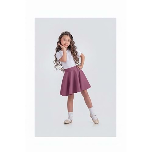 Dalgıç Kumaş Kız Çocuk Kloş Bayramlık Etek