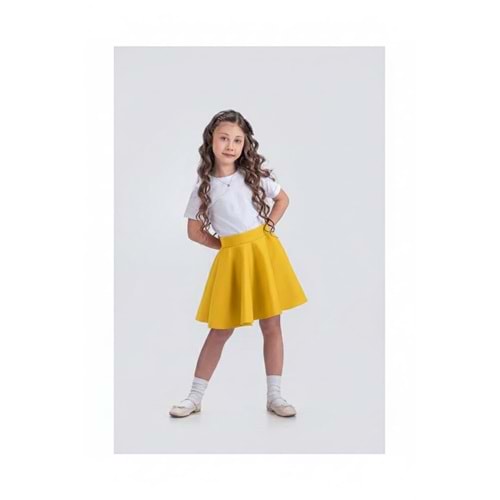 Dalgıç Kumaş Kız Çocuk Kloş Bayramlık Etek