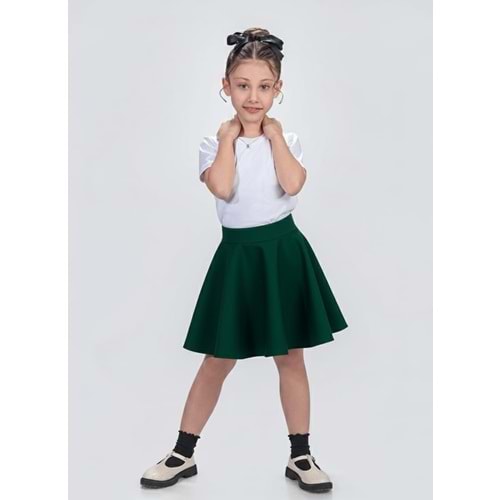 Dalgıç Kumaş Kız Çocuk Kloş Bayramlık Etek