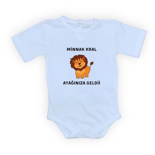 Aslan Minnak Kral Esprili Erkek Bebek Badi SB641