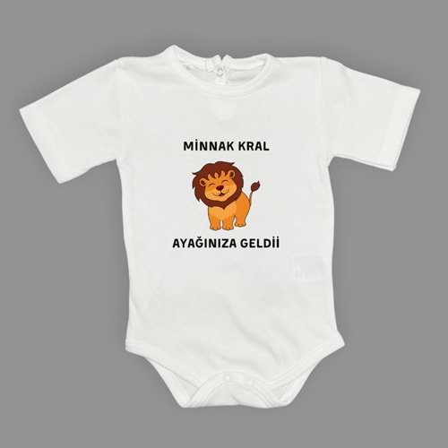 Aslan Minnak Kral Esprili Erkek Bebek Badi SB641