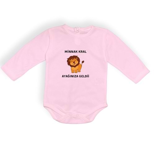 Aslan Minnak Kral Esprili Erkek Bebek Badi SB641