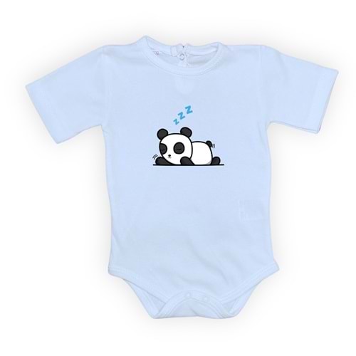 Panda Motif Unisex Penye Bebek Body SB643