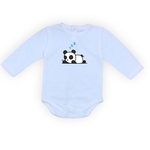 Panda Motif Unisex Penye Bebek Body SB643