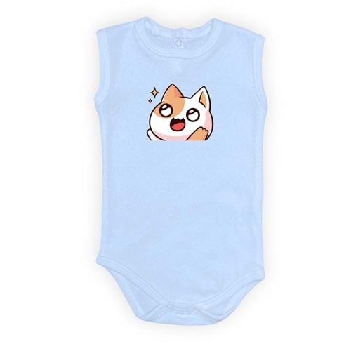 Kedi Motif Unisex Penye Bebek Body SB644