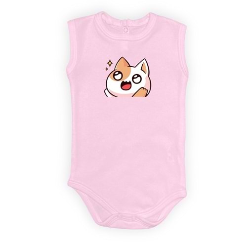 Kedi Motif Unisex Penye Bebek Body SB644