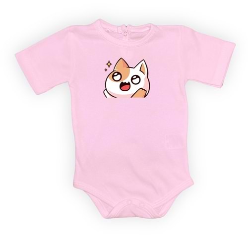 Kedi Motif Unisex Penye Bebek Body SB644