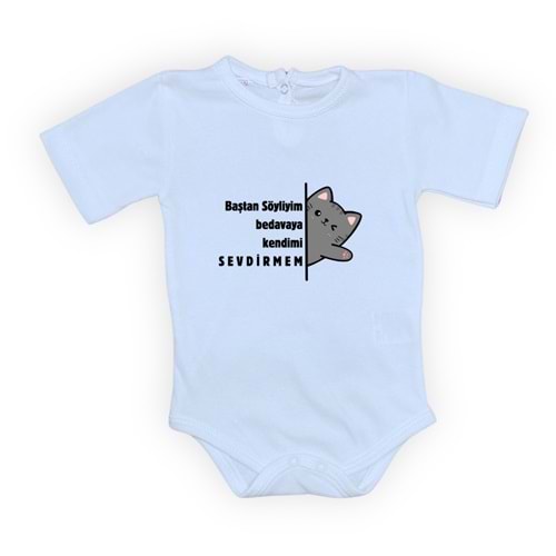 Sevdirmem Esprili Kedili Unisex Badi SB648