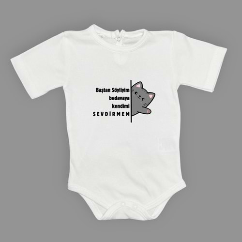 Sevdirmem Esprili Kedili Unisex Badi SB648