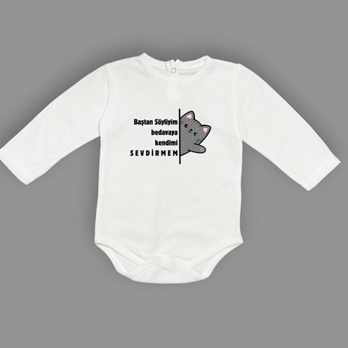 Sevdirmem Esprili Kedili Unisex Badi SB648