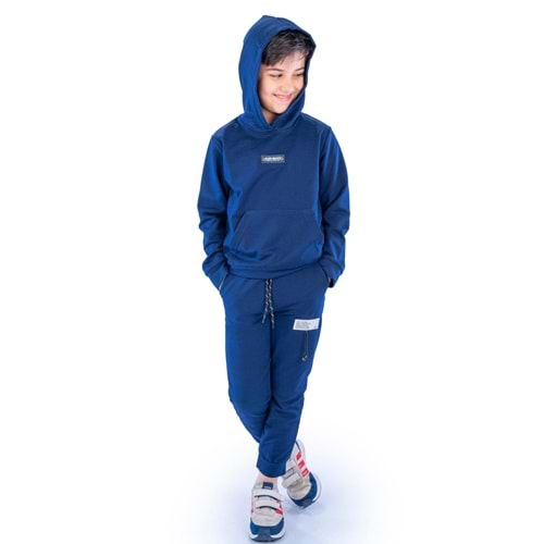 Kapşonlu Kanguru Cep 2iplik Mevsimlik Eşofman SB10071