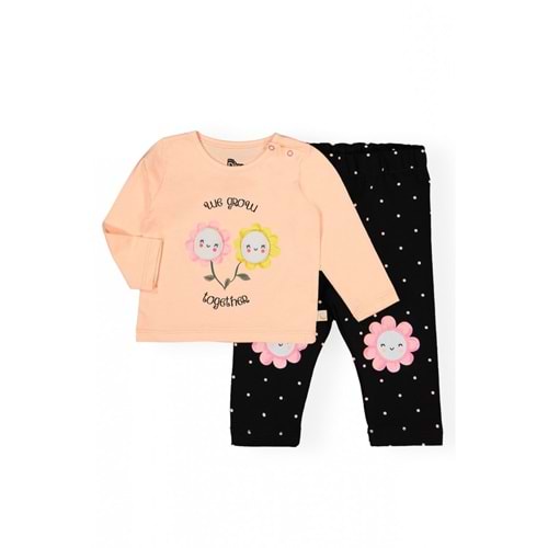 Papatya Motif Kız Bebek Takım SB254