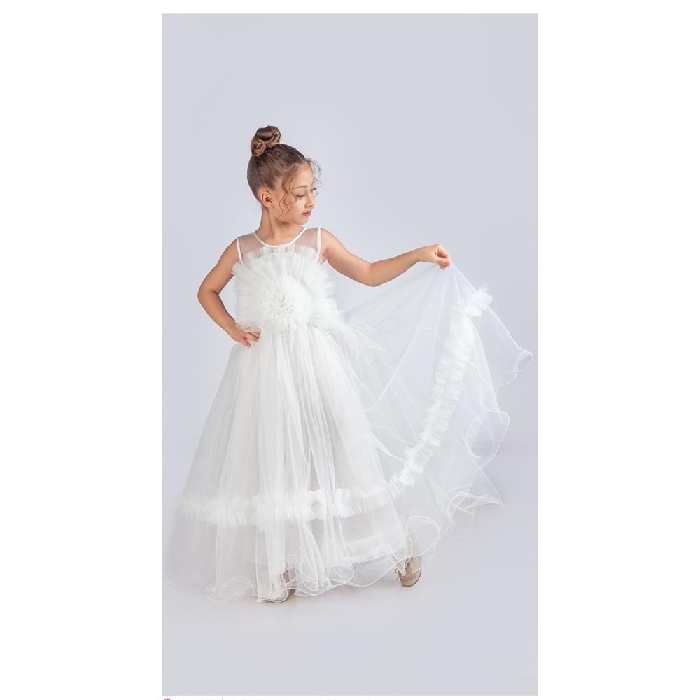 Tütülü Uzun Etekli Kız Abiye SB670