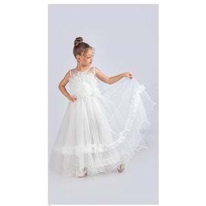 Tütülü Uzun Etekli Kız Abiye SB670