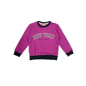 NewYork Baskılı 2iplik Kumaş Çocuk Eşofman SB693