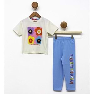 Kız Çocuk Taytlı Yazlık Takım SB713