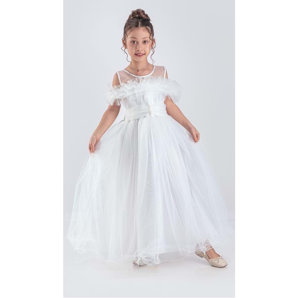 Kız Çocuk Tüllü Abiye SB723