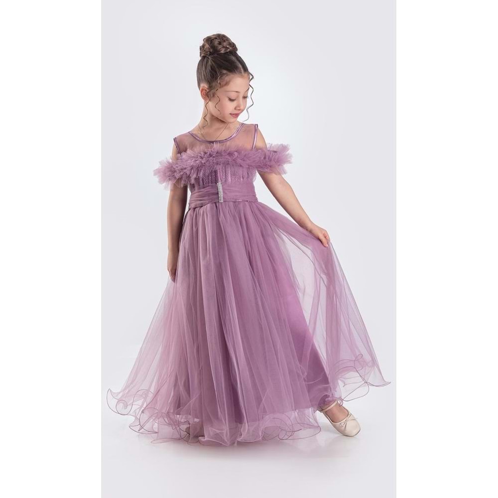 Kız Çocuk Tüllü Abiye SB723