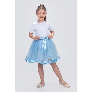 Kız Çocuk Kurdelalı Tül Etek SB728