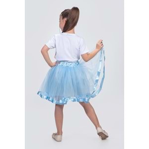 Kız Çocuk Kurdelalı Tül Etek SB728