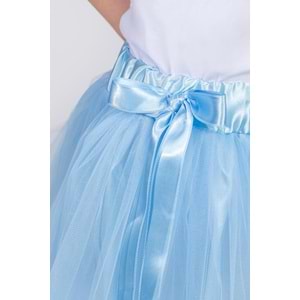 Kız Çocuk Kurdelalı Tül Etek SB728