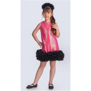Kız Çocuk Kokoş Payet Elbise