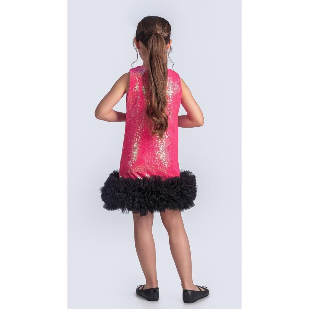 Kız Çocuk Kokoş Payet Elbise