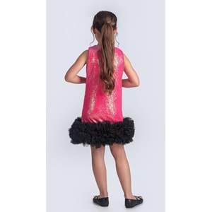 Kız Çocuk Kokoş Payet Elbise