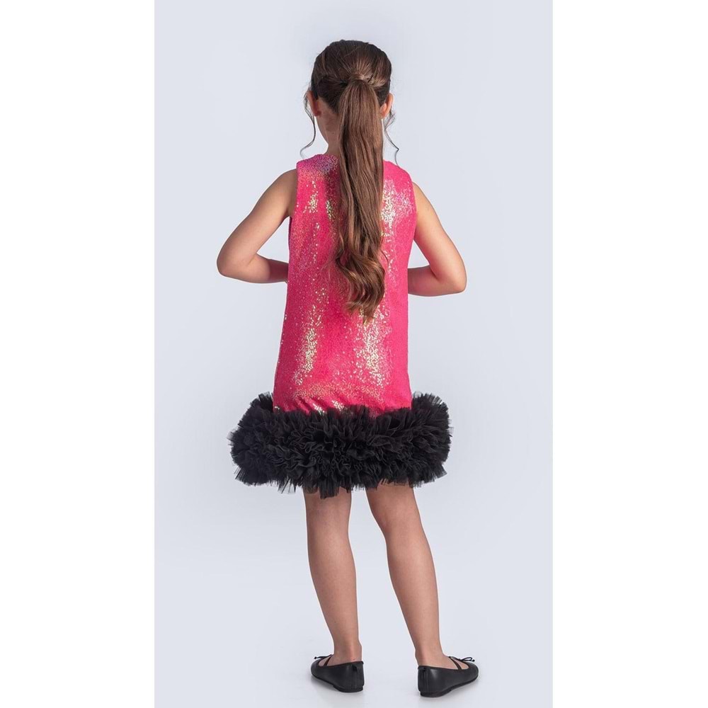 Kız Çocuk Kokoş Payet Elbise