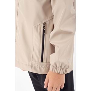 Erkek Çocuk Kapüşonlu Cepli Yağmurluk