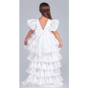 Kız Çocuk Çıkarılabilir Kuyruklu, Taçlı Elbise Abiye