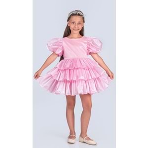 Kız Çocuk Çıkarılabilir Kuyruklu, Taçlı Elbise Abiye