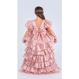 Kız Çocuk Çıkarılabilir Kuyruklu, Taçlı Elbise Abiye