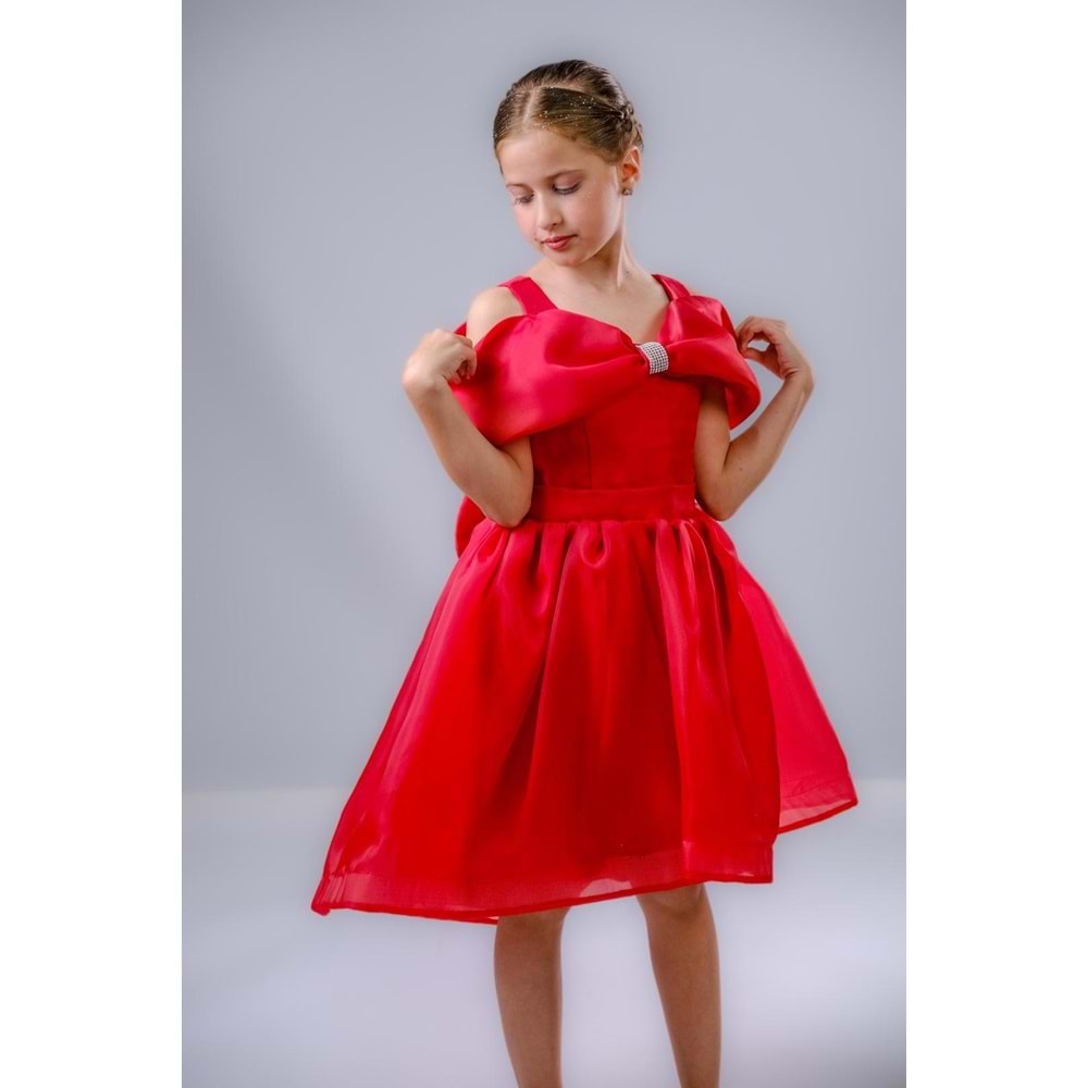 Kız Çocuk Kuyruklu Kristal Abiye