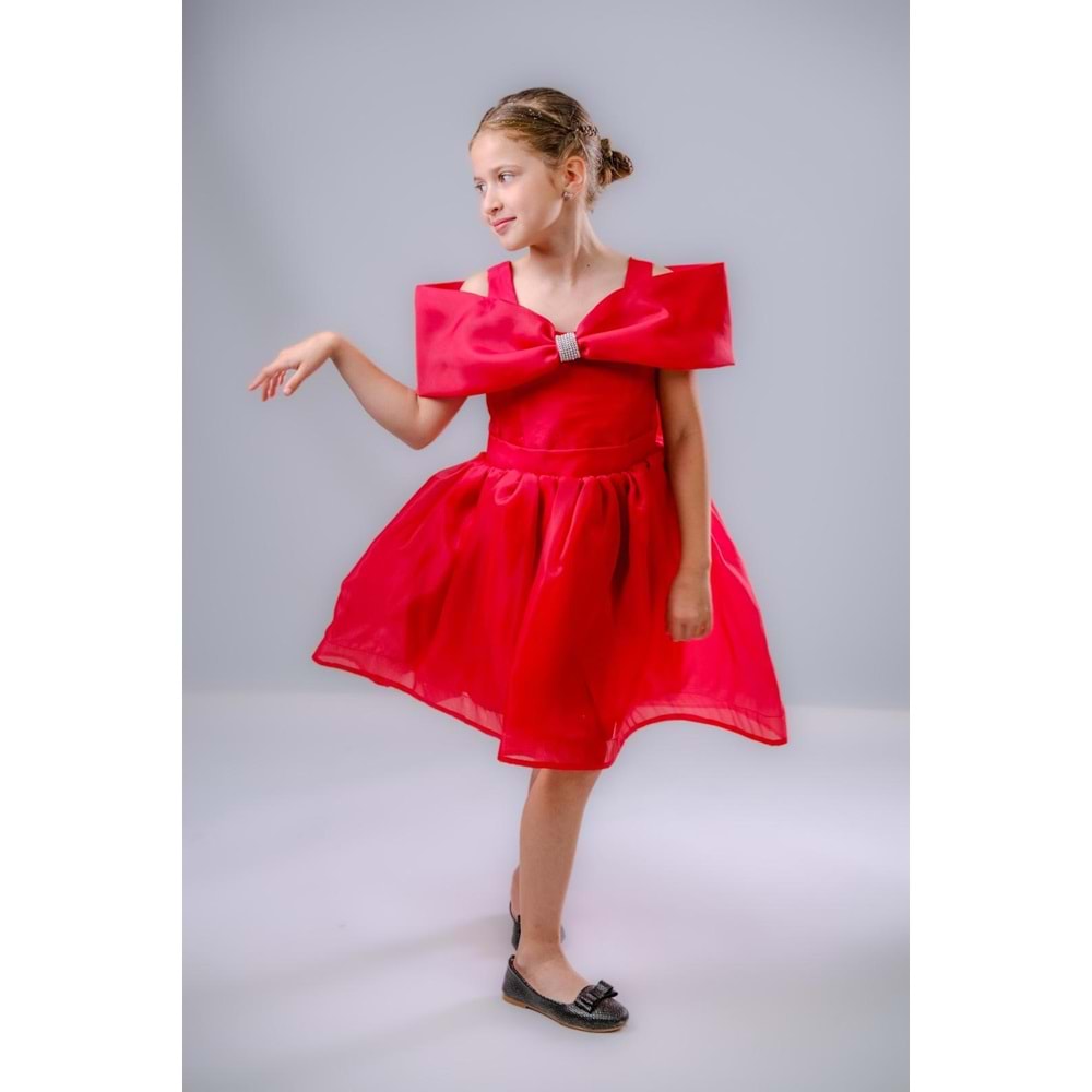 Kız Çocuk Kuyruklu Kristal Abiye