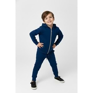 2iplik Erkek Çocuk Kapüşonlu Eşofman Takım M00765
