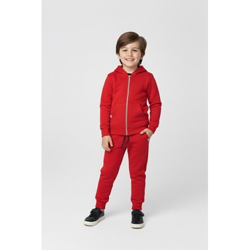 2iplik Erkek Çocuk Kapüşonlu Eşofman Takım M00765