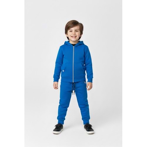 2iplik Erkek Çocuk Kapüşonlu Eşofman Takım M00765