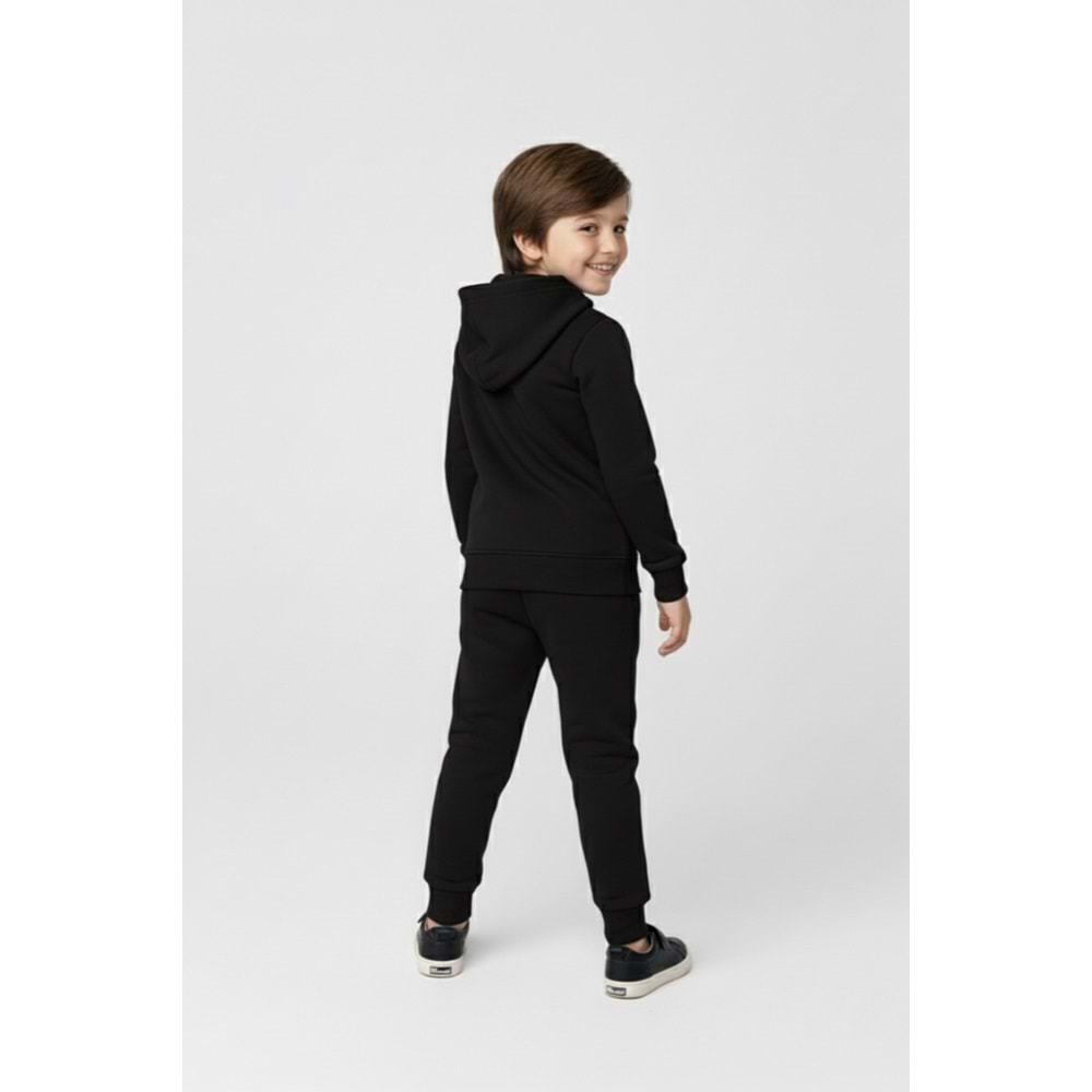 2iplik Erkek Çocuk Kapüşonlu Eşofman Takım M00765