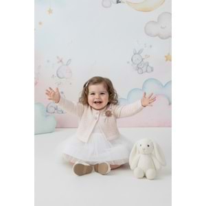 Kız Bebek Bolerolu Tütülü Elbise