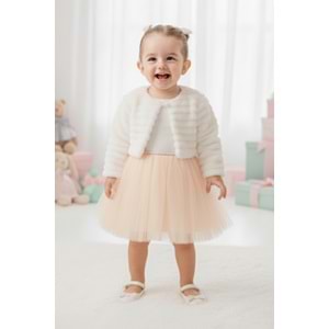 Kız Bebek Kışlık Bolerolu Tütülü Elbise